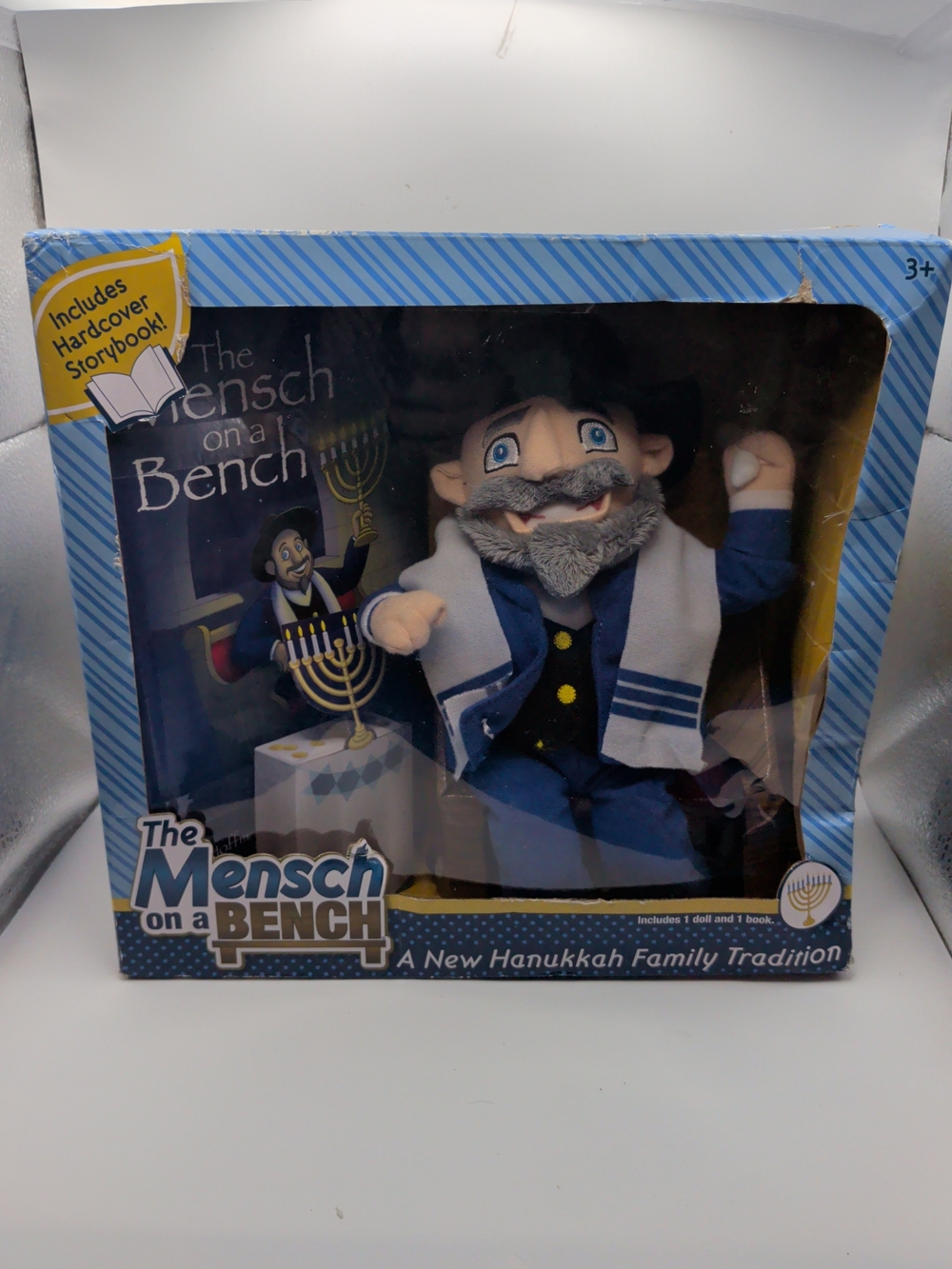 Plush Doll - Blue and White